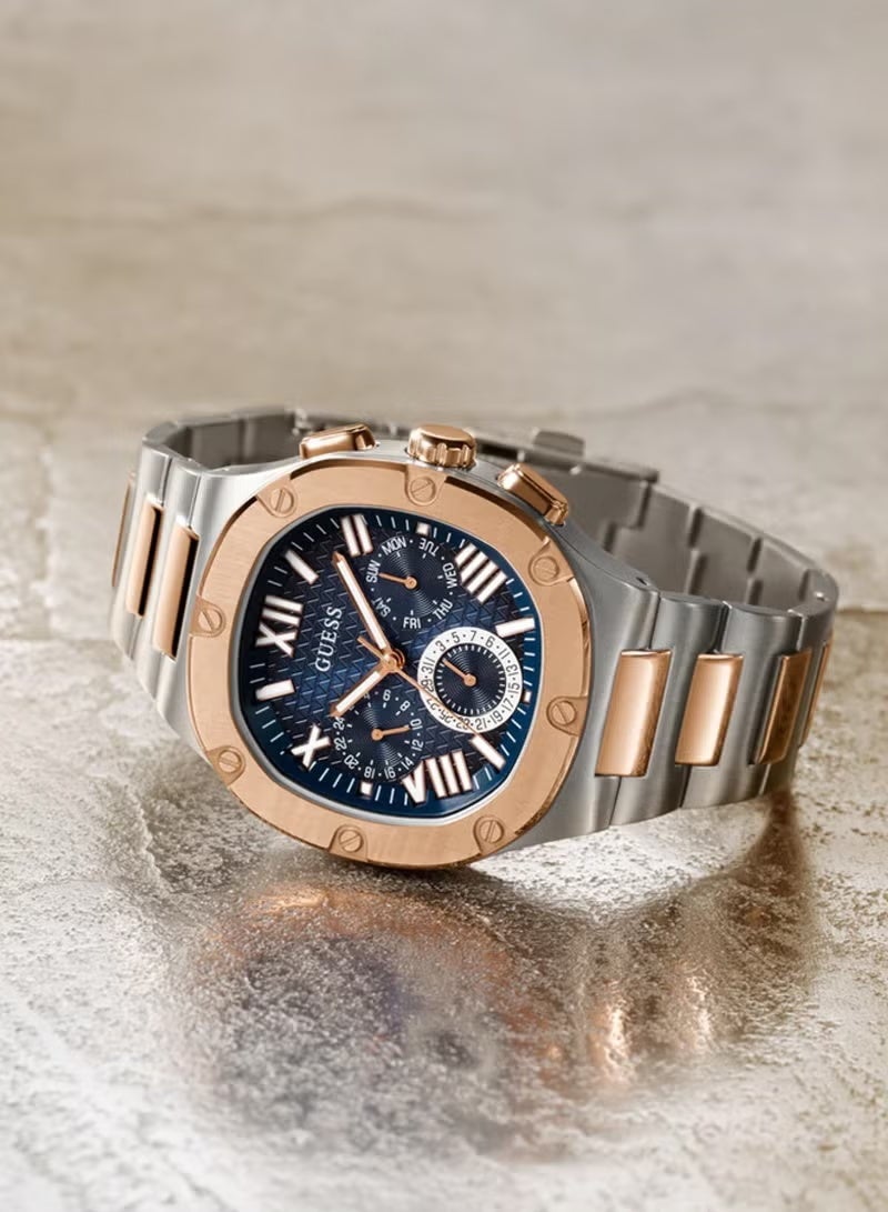 GUESS Dress Men's Analog Quartz Two Tone Multi-function Watch GW0572G4 - 42mm - Image 3